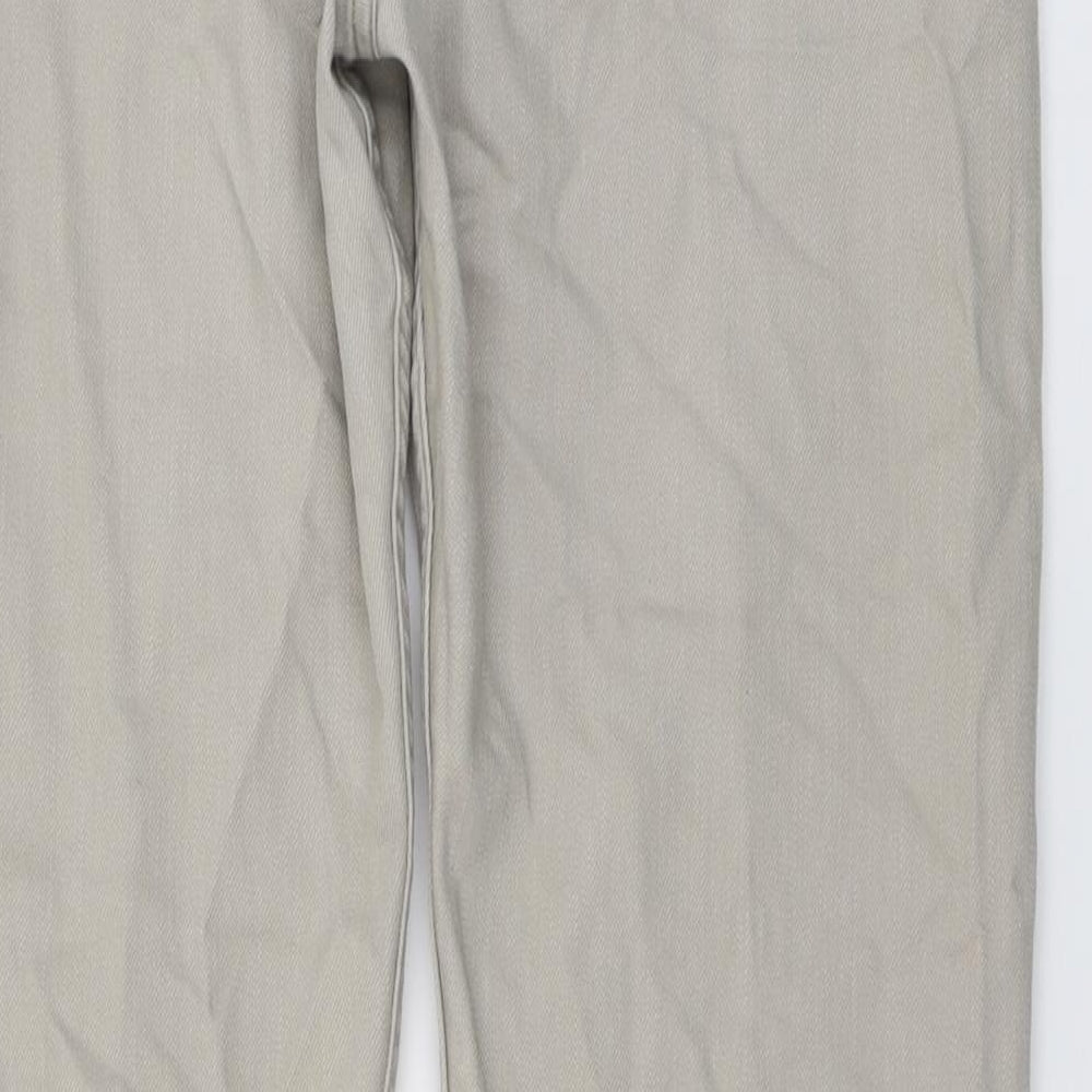 Blue Harbour Womens Beige Cotton Straight Jeans Size 36 in L31 in Regular Button
