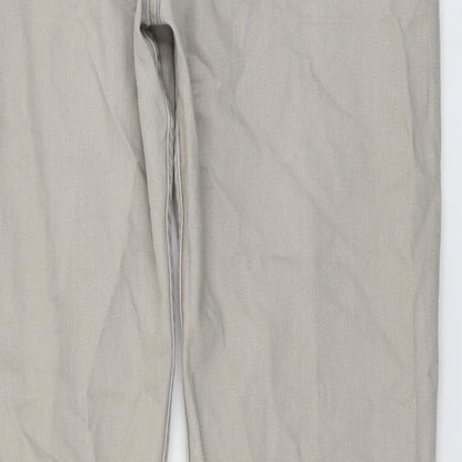 Blue Harbour Womens Beige Cotton Straight Jeans Size 36 in L31 in Regular Button