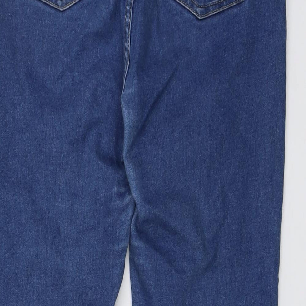 365 Denim Womens Blue Cotton Skinny Jeans Size 14 L25 in Regular Button