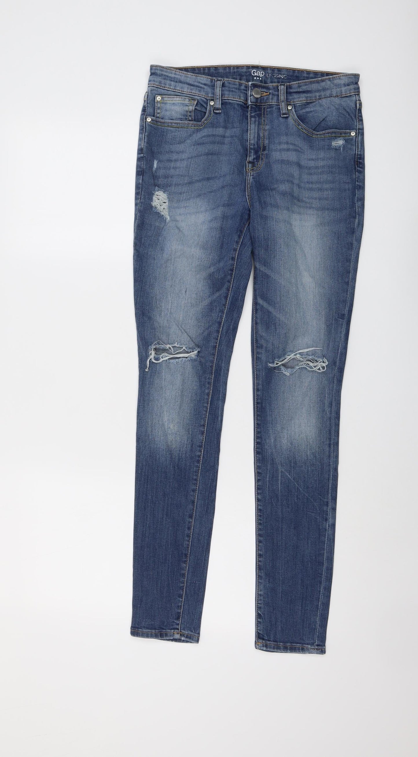 Womens UK Size 6 Gap Regular Fit Skinny Blue Jeans