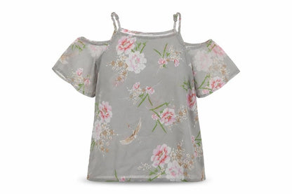 Womens UK Size 10 New Look Grey Basic Blouse
