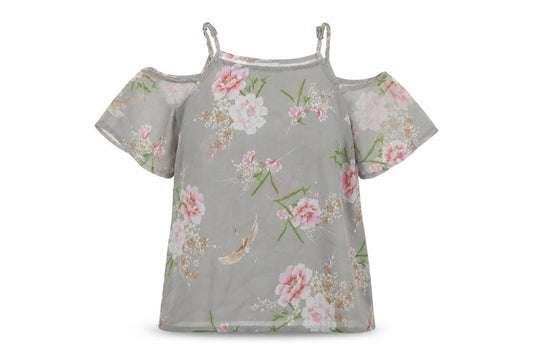 Womens UK Size 10 New Look Grey Basic Blouse