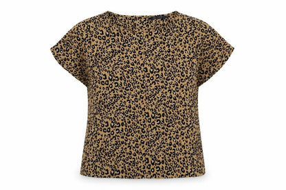 Womens UK Size 6 Marks and Spencer Brown Basic Blouse