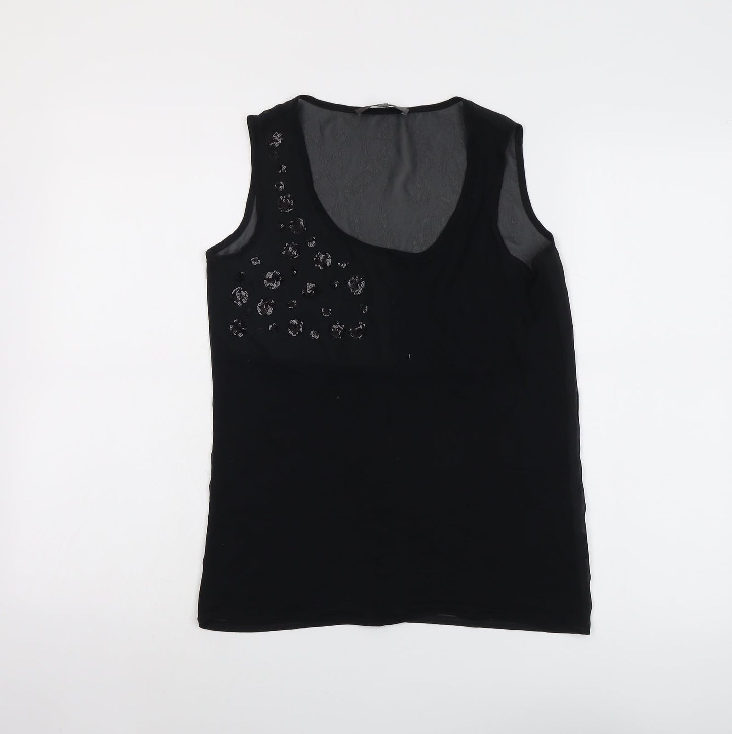 Womens UK Size 6 Marks and Spencer Black Basic Tank