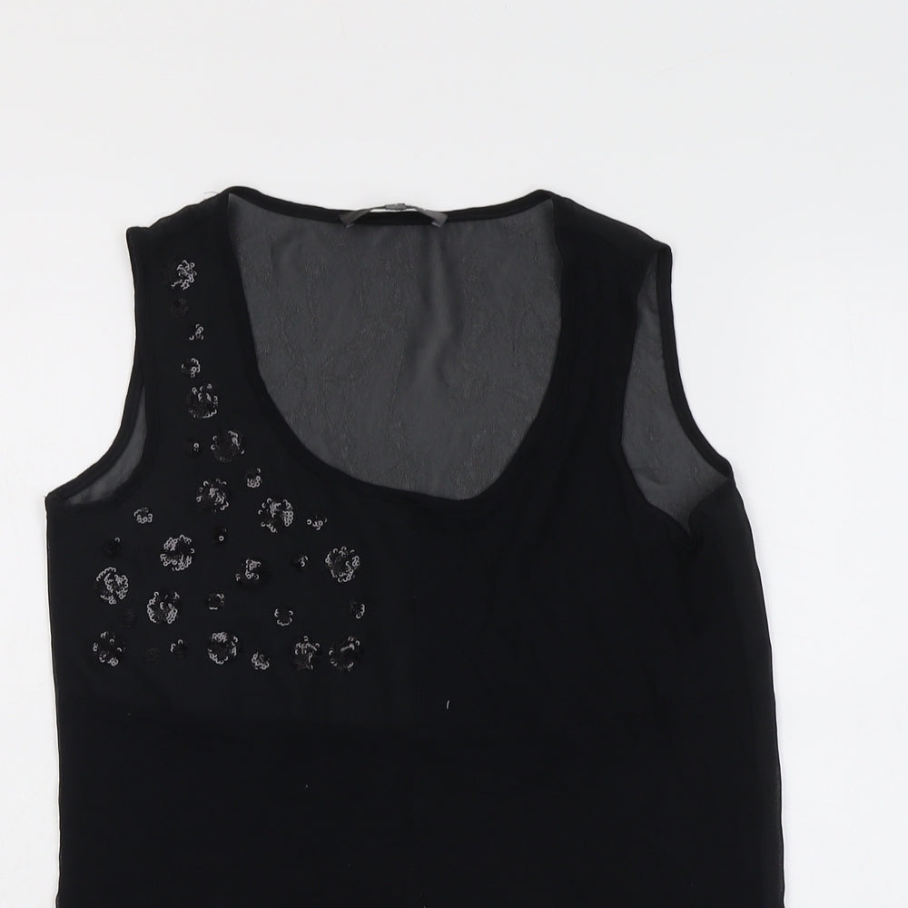 Womens UK Size 6 Marks and Spencer Black Basic Tank