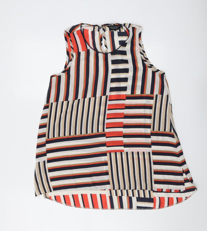 Womens UK Size 10 Dorothy Perkins Multicoloured Basic Blouse