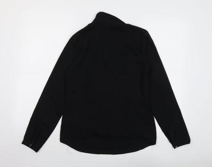 Womens UK Size 8 H&M Black Basic Blouse