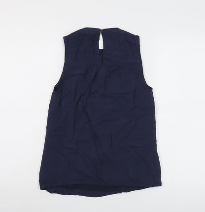 Womens UK Size 8 Oasis Blue Basic Blouse