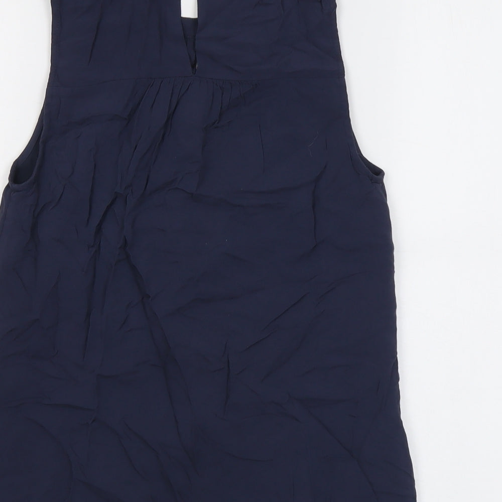 Womens UK Size 8 Oasis Blue Basic Blouse