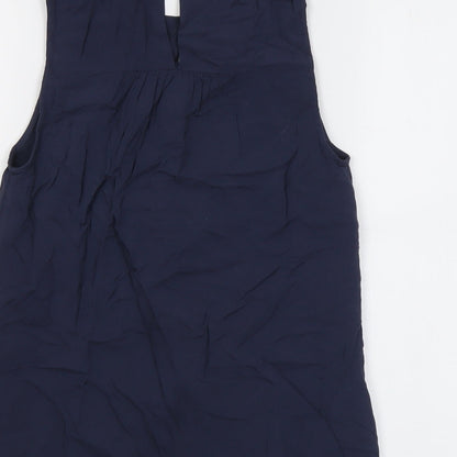 Womens UK Size 8 Oasis Blue Basic Blouse