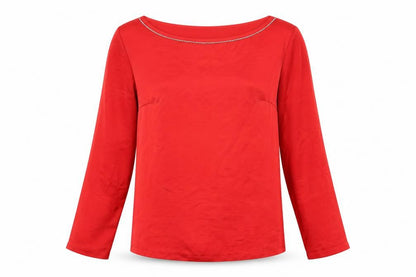 Womens UK Size 6 NEXT Red Basic T-Shirt