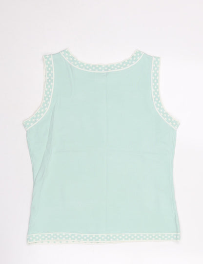 Womens UK Size 16 NEXT Blue Vest Jumper