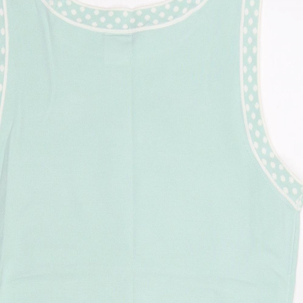 Womens UK Size 16 NEXT Blue Vest Jumper