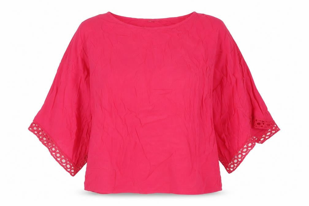 Womens UK Size 8 Phase Eight Pink Basic Blouse