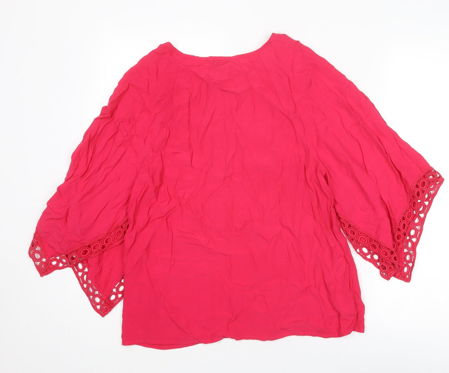Womens UK Size 8 Phase Eight Pink Basic Blouse