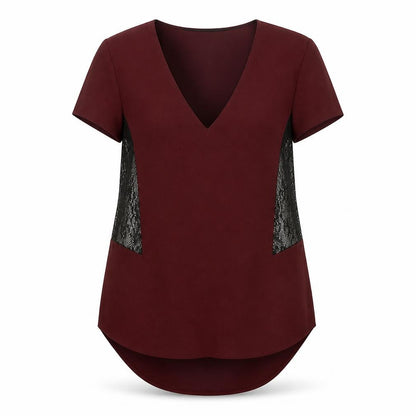 Womens UK Size S Zara Red Basic Blouse