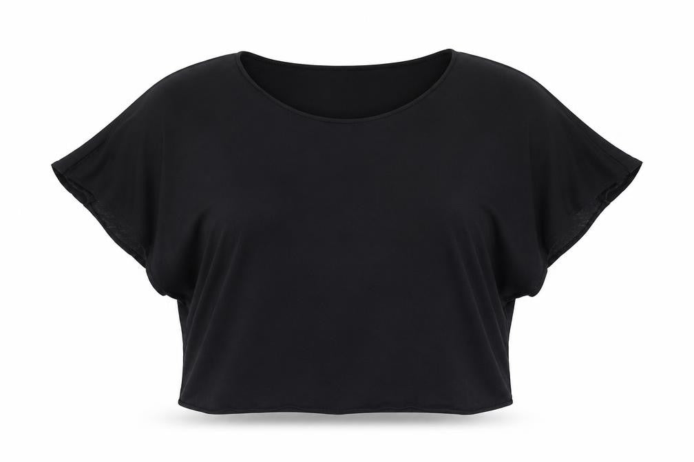 Womens UK Size S Zara Black Basic Blouse