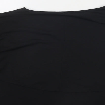 Womens UK Size S Zara Black Basic Blouse