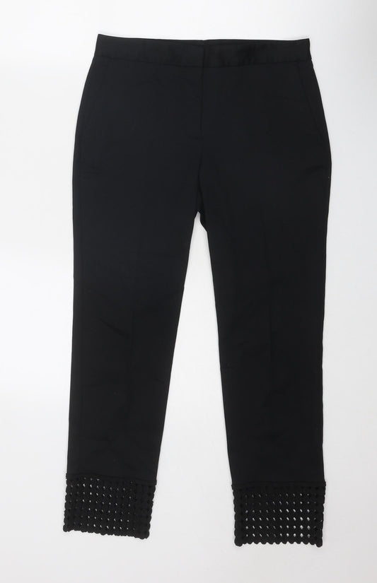 Womens UK Size S Zara Regular Fit  Black Trousers