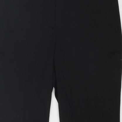 Womens UK Size S Zara Regular Fit  Black Trousers