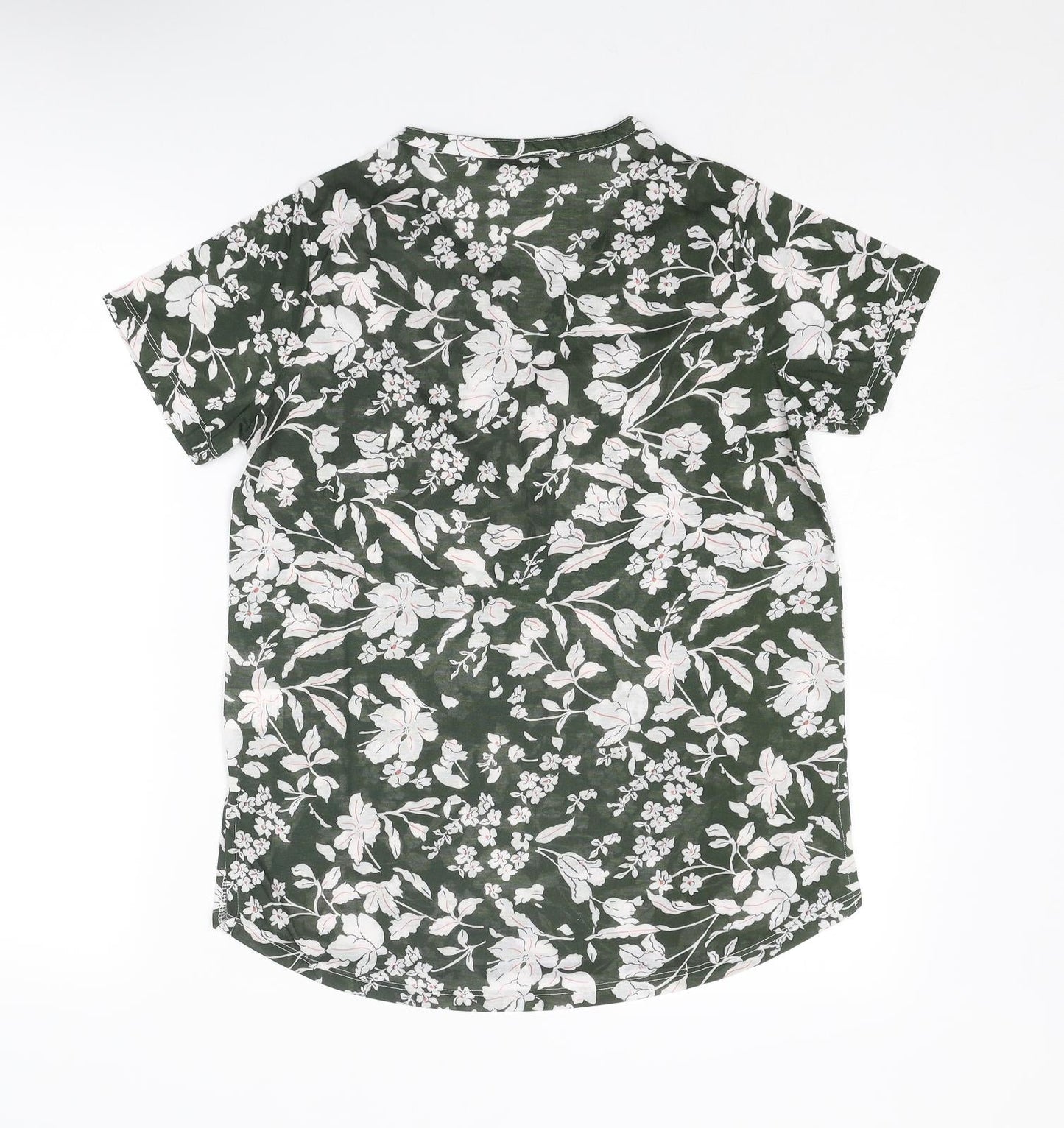 Womens UK Size S Encuentro Green Basic Blouse