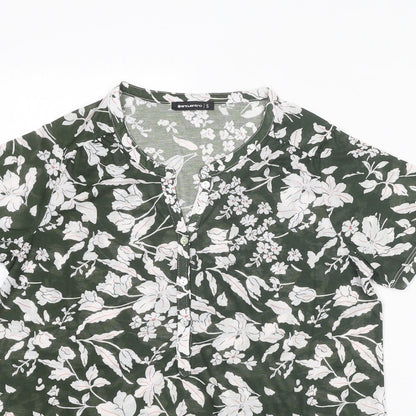 Womens UK Size S Encuentro Green Basic Blouse