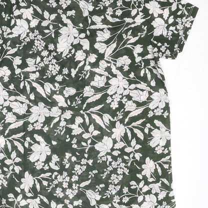 Womens UK Size S Encuentro Green Basic Blouse