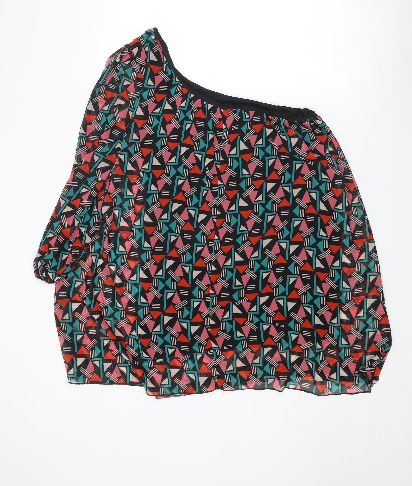 Womens UK Size 14 Be Beau Multicoloured Basic Blouse