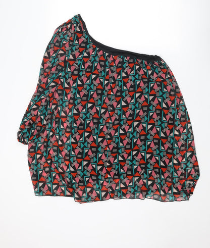 Womens UK Size 14 Be Beau Multicoloured Basic Blouse