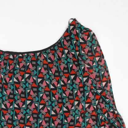 Womens UK Size 14 Be Beau Multicoloured Basic Blouse