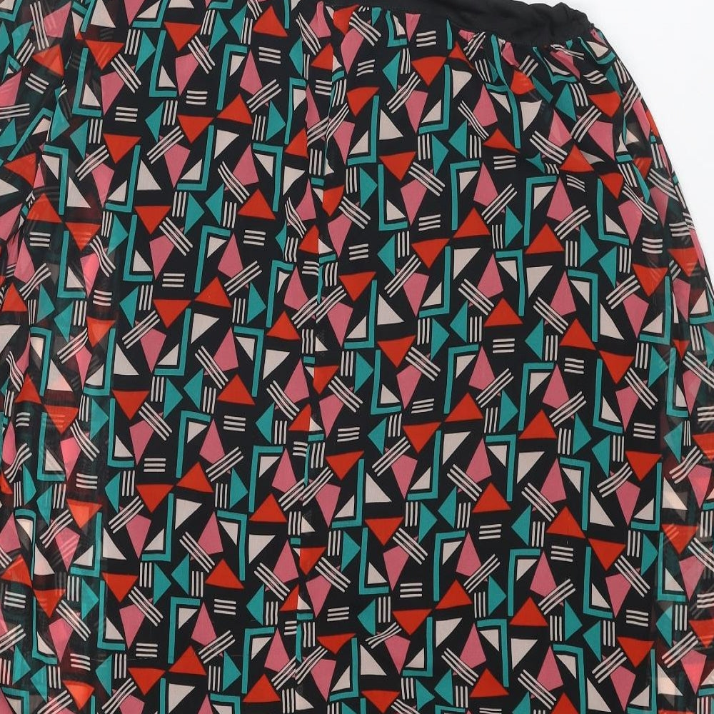 Womens UK Size 14 Be Beau Multicoloured Basic Blouse