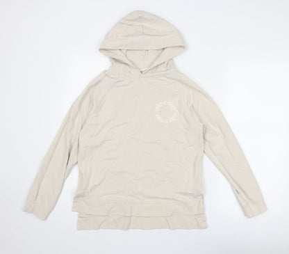 Womens UK Size S John Lewis Beige Pullover Hoodie