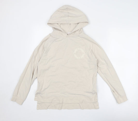Womens UK Size S John Lewis Beige Pullover Hoodie