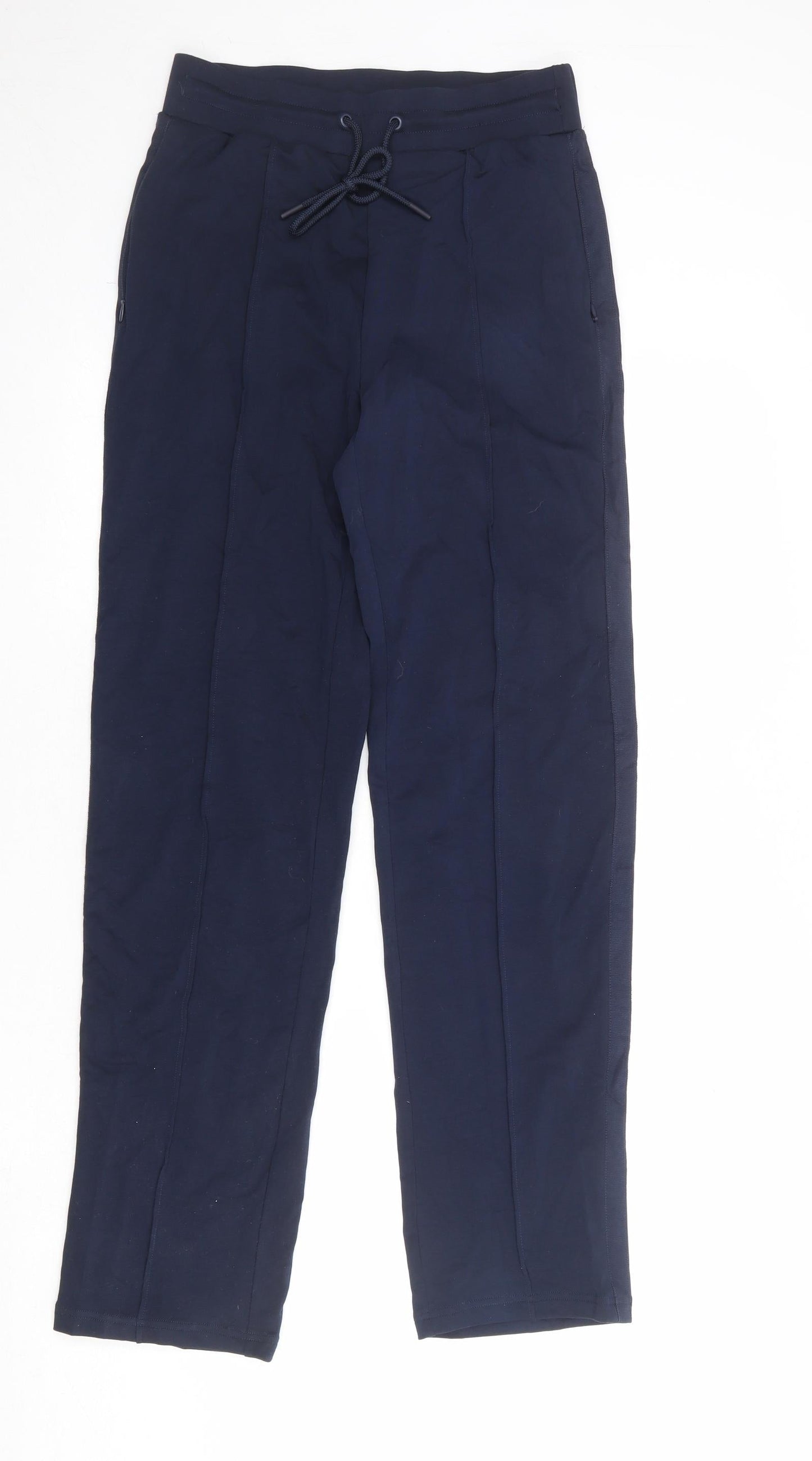 Womens UK Size 8 Marks and Spencer Regular Fit  Blue Trousers