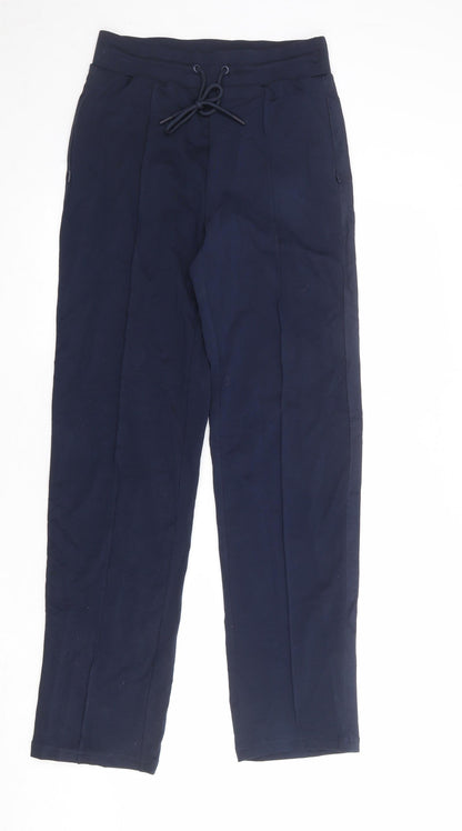 Womens UK Size 8 Marks and Spencer Regular Fit  Blue Trousers
