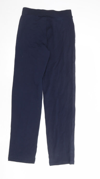 Womens UK Size 8 Marks and Spencer Regular Fit  Blue Trousers
