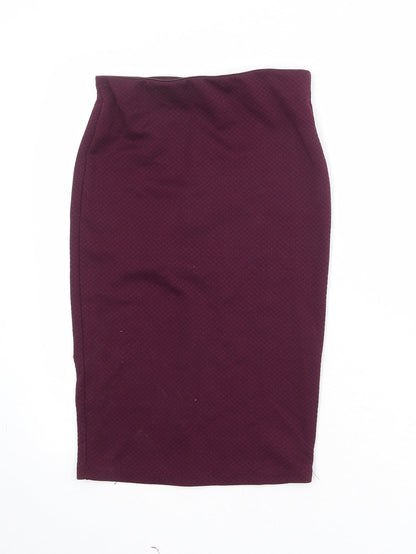 FOREVER 21 Womens Purple Polyester Bandage Skirt Size S