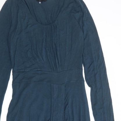 Sandwich Womens Blue Viscose Jumper Dress Size S Round Neck Pullover