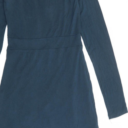 Sandwich Womens Blue Viscose Jumper Dress Size S Round Neck Pullover