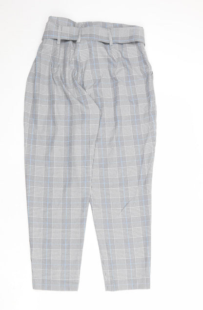 Select Womens Multicoloured Plaid Polyester Capri Trousers Size 14 Regular Zip