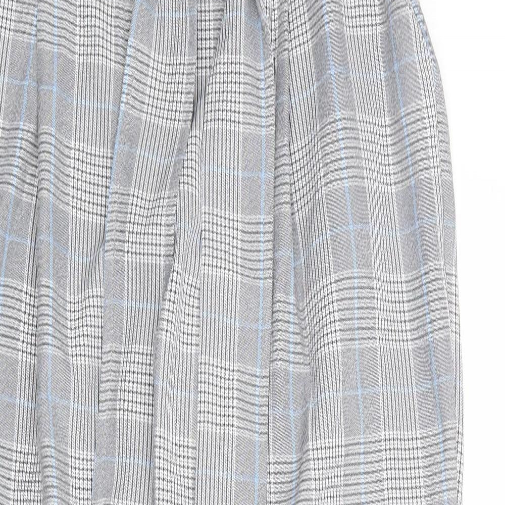 Select Womens Multicoloured Plaid Polyester Capri Trousers Size 14 Regular Zip