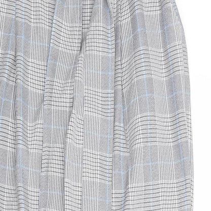 Select Womens Multicoloured Plaid Polyester Capri Trousers Size 14 Regular Zip