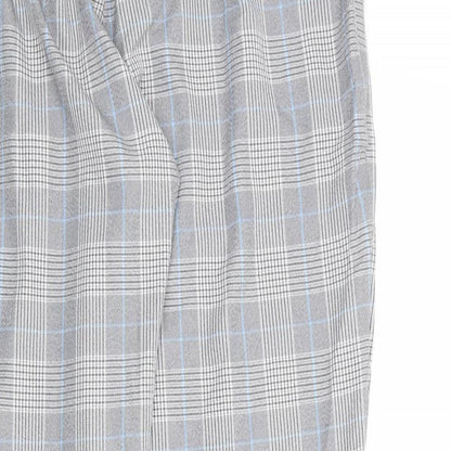 Select Womens Multicoloured Plaid Polyester Capri Trousers Size 14 Regular Zip