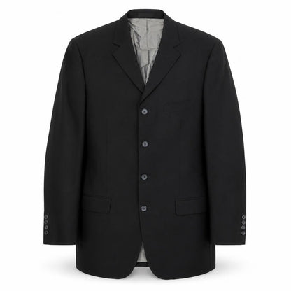 Mens UK Size 42 River Island Regular Black Suit Jacket