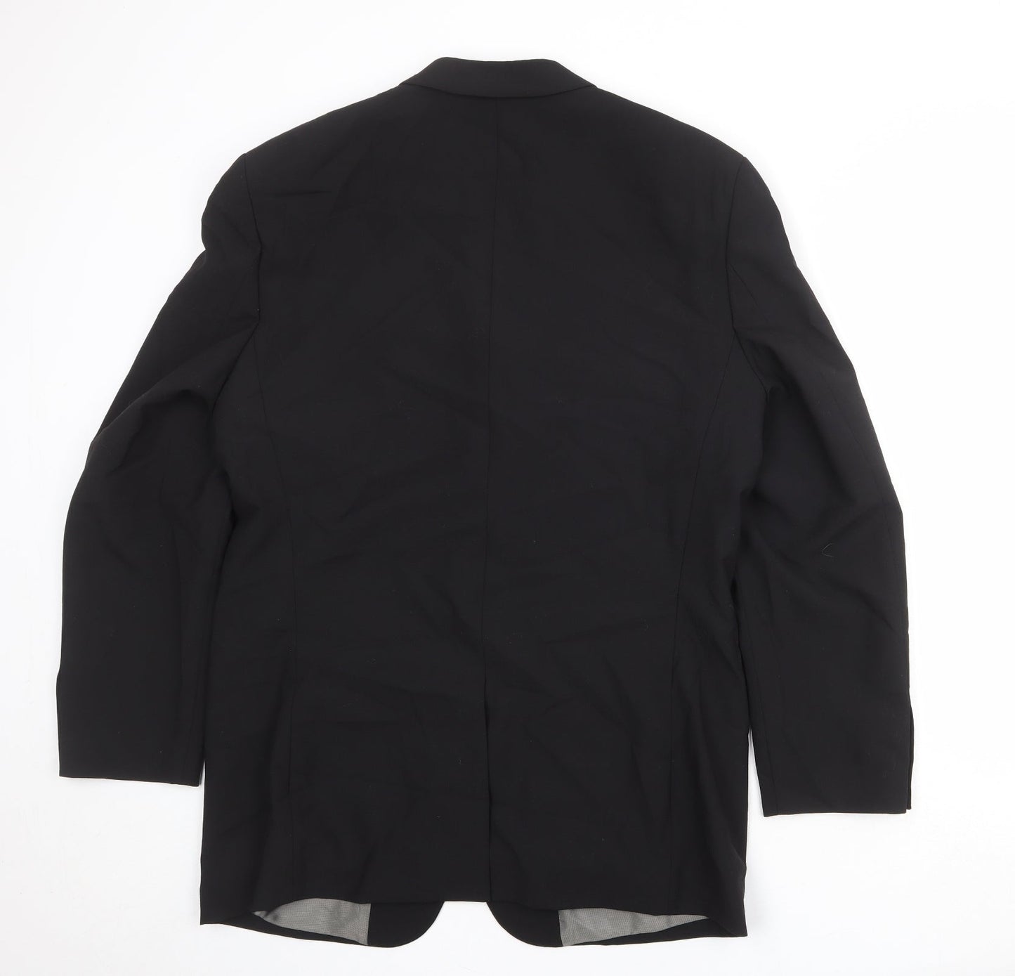 Mens UK Size 42 River Island Regular Black Suit Jacket