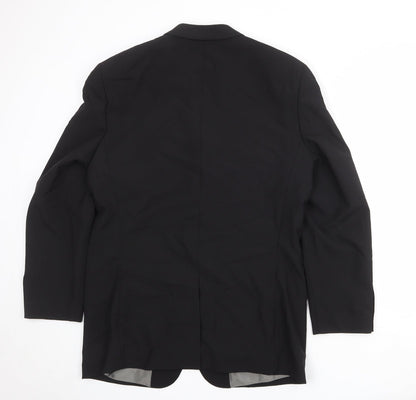 Mens UK Size 42 River Island Regular Black Suit Jacket