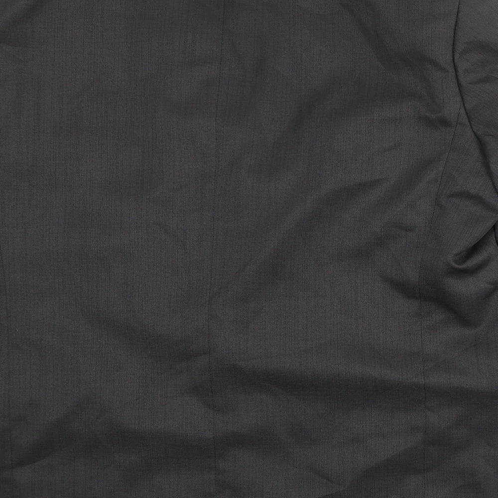 Armando Mens Grey Polyester Jacket Suit Jacket Size 46 Regular