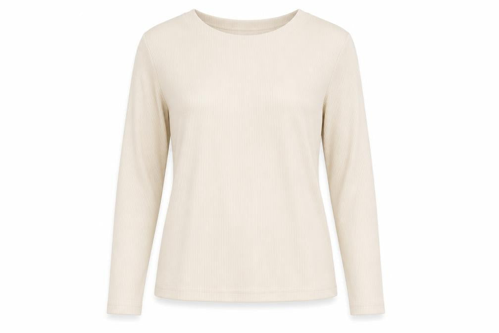 Womens UK Size 14 Principles Beige Basic T-Shirt