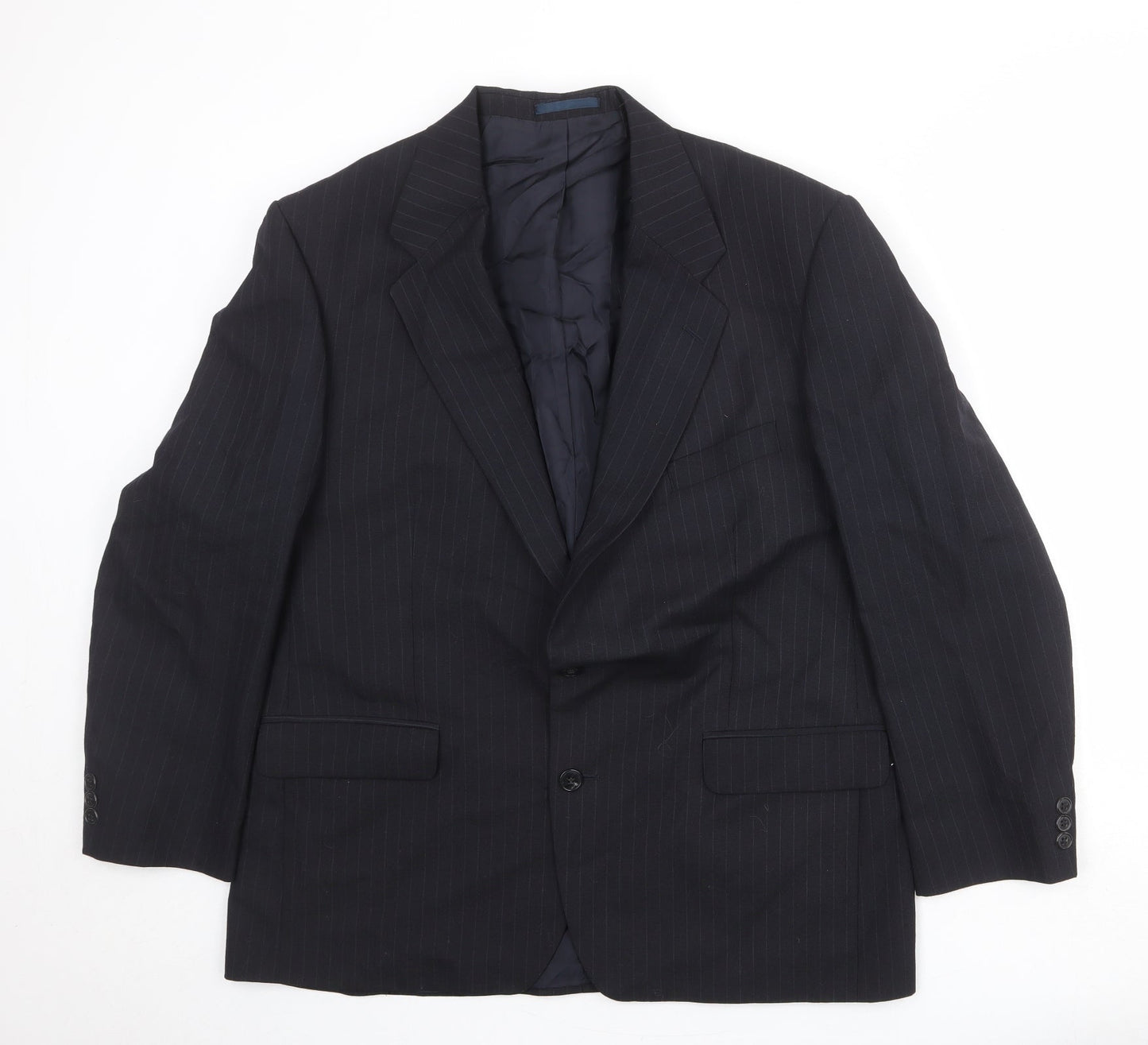 Mens UK Size 44 St Michael Regular Black Suit Jacket