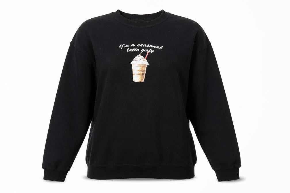 Womens UK Size M ASOS Black Pullover Sweatshirt